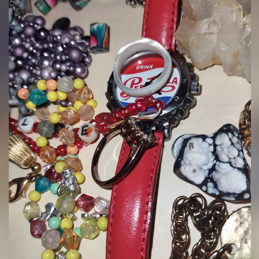 HUGE Jewelry Variety Bead Craft Lot & Crystal Rocks